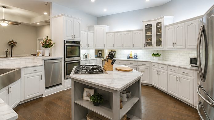 Finished kitchen remodel by Bravo Zulu Restoration